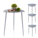 Luuk - table d'appoint - argent ou or - métal - 40x45x40 cm